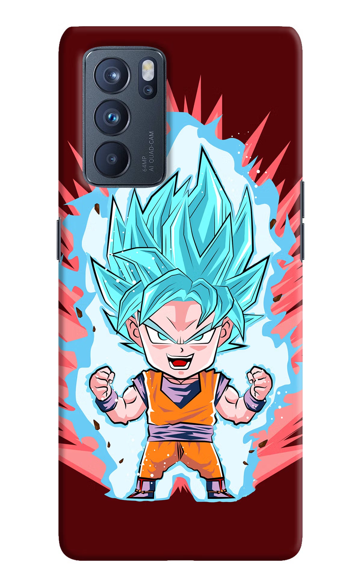 Goku Little Oppo Reno6 Pro 5G Hard Case Back Cover by Casekaro