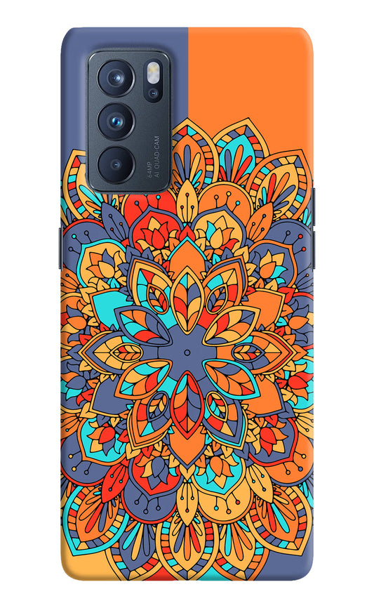 Color Mandala Oppo Reno6 Pro 5G Hard Case Back Cover by Casekaro