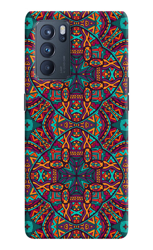 Colour Mandala Oppo Reno6 Pro 5G Hard Case Back Cover by Casekaro