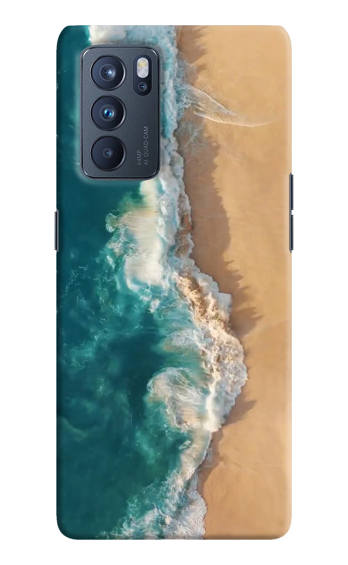 Ocean Beach Oppo Reno6 Pro 5G Hard Case Back Cover by Casekaro