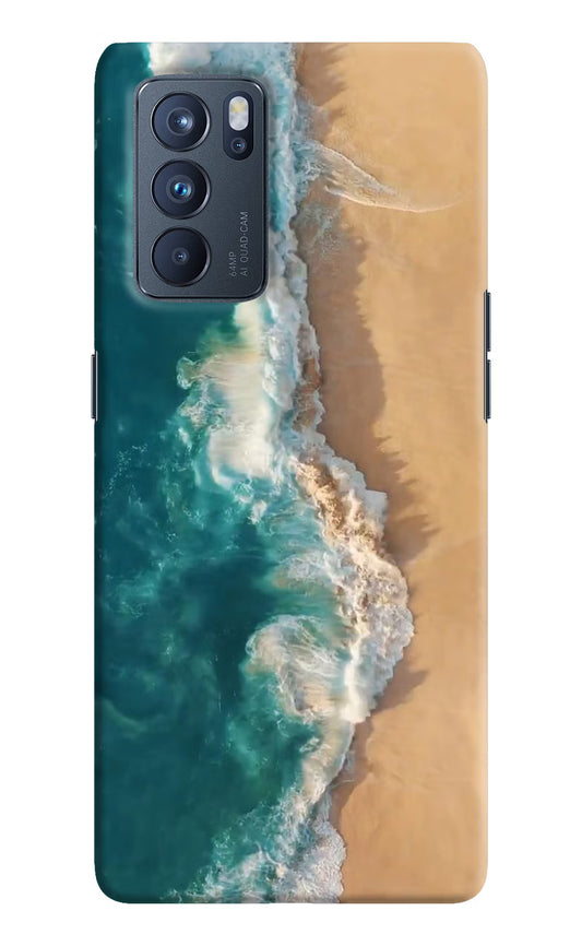 Ocean Beach Oppo Reno6 Pro 5G Hard Case Back Cover by Casekaro