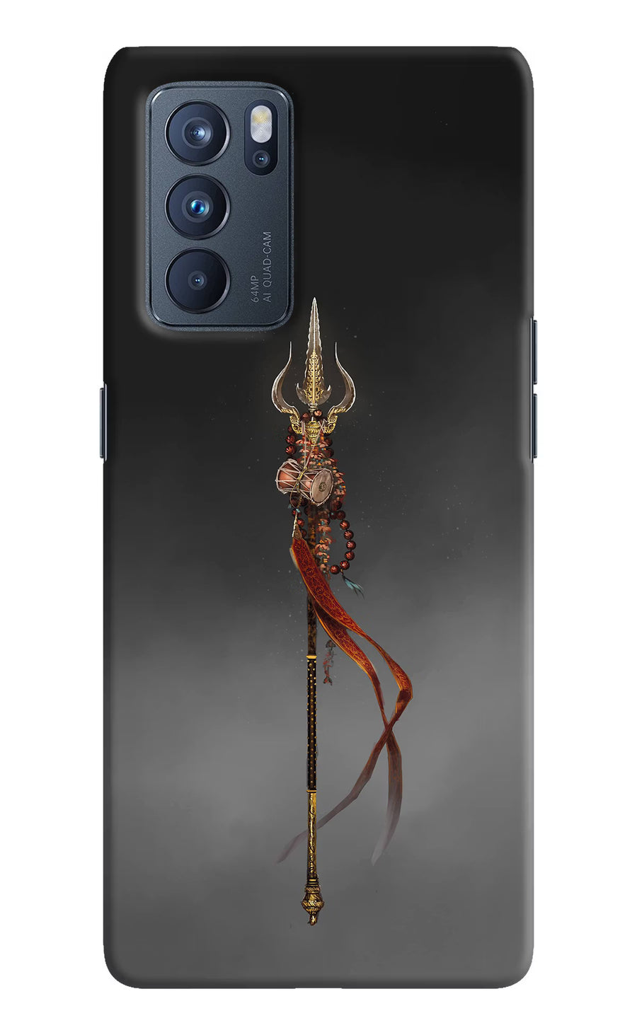 Shiv Trishul Oppo Reno6 Pro 5G Back Cover, Hard case