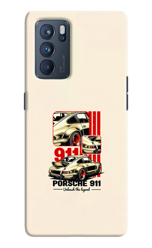 Classic Porsche 911 Oppo Reno6 Pro 5G Hard Case Back Cover by Casekaro