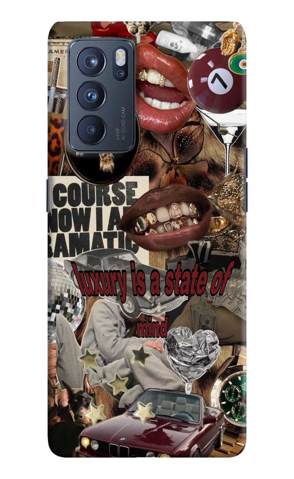 Luxury Oppo Reno6 Pro 5G Hard Case Back Cover by Casekaro
