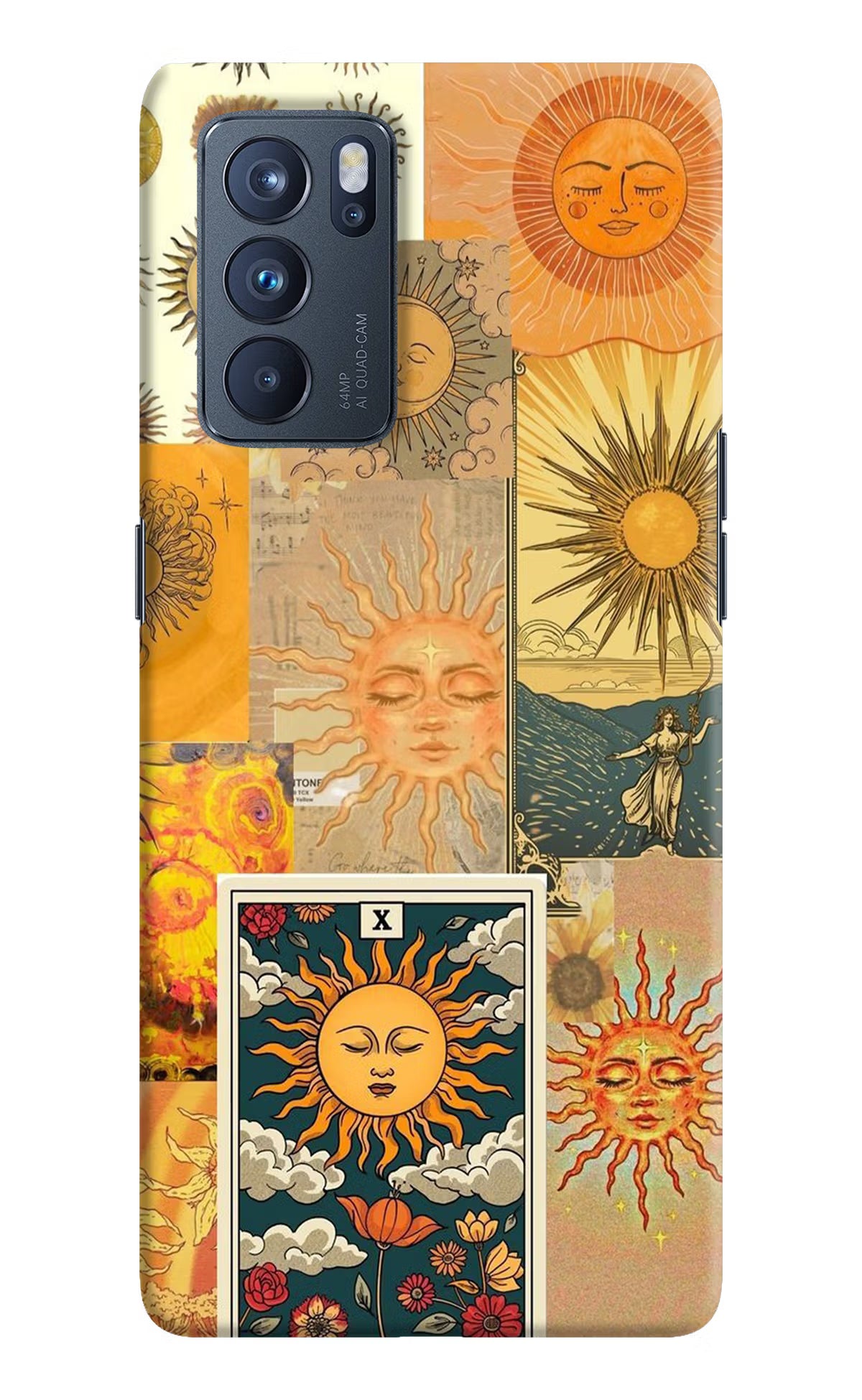 Sun Oppo Reno6 Pro 5G Hard Case Back Cover by Casekaro