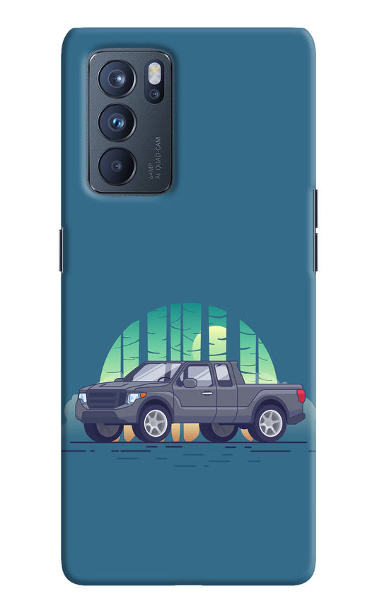 Retro Garage Vibe Oppo Reno6 Pro 5G Hard Case Back Cover by Casekaro