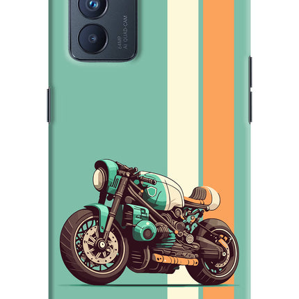 Striped Moto Drift Oppo Reno6 Pro 5G Hard Case Back Cover by Casekaro