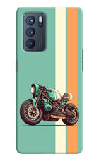 Striped Moto Drift Oppo Reno6 Pro 5G Hard Case Back Cover by Casekaro