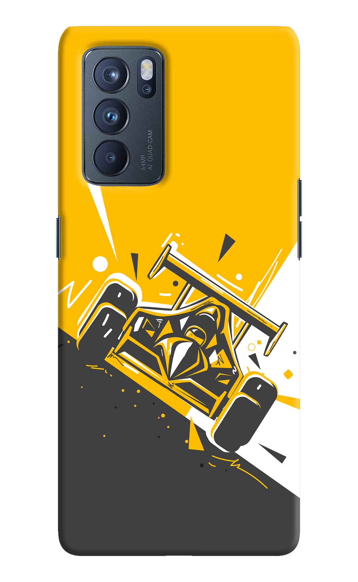 Track King Oppo Reno6 Pro 5G Hard Case Back Cover by Casekaro