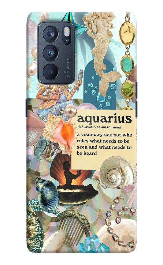 Aquarius Zodiac Oppo Reno6 Pro 5G Hard Case Back Cover by Casekaro