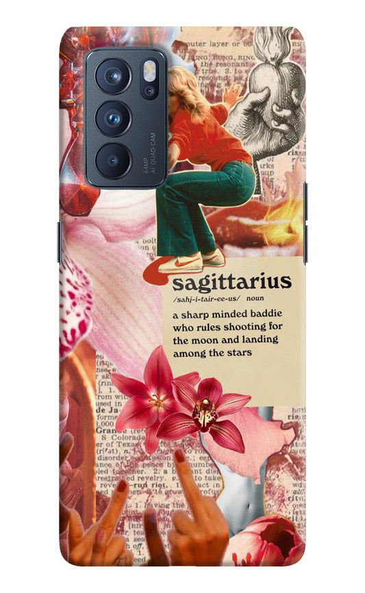 Sagittarius Zodiac Oppo Reno6 Pro 5G Hard Case Back Cover by Casekaro