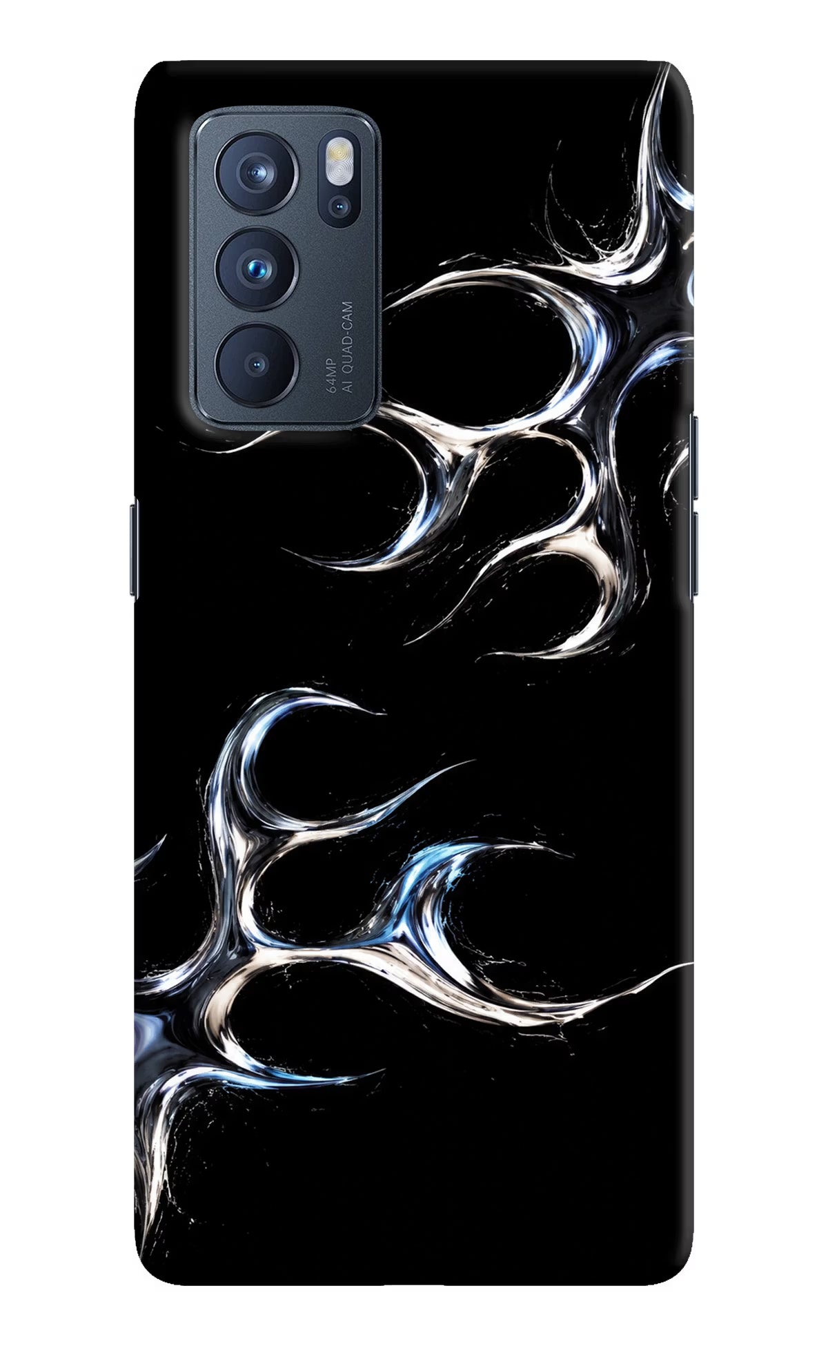Chrome Tribal Oppo Reno6 Pro 5G Hard Case Back Cover by Casekaro