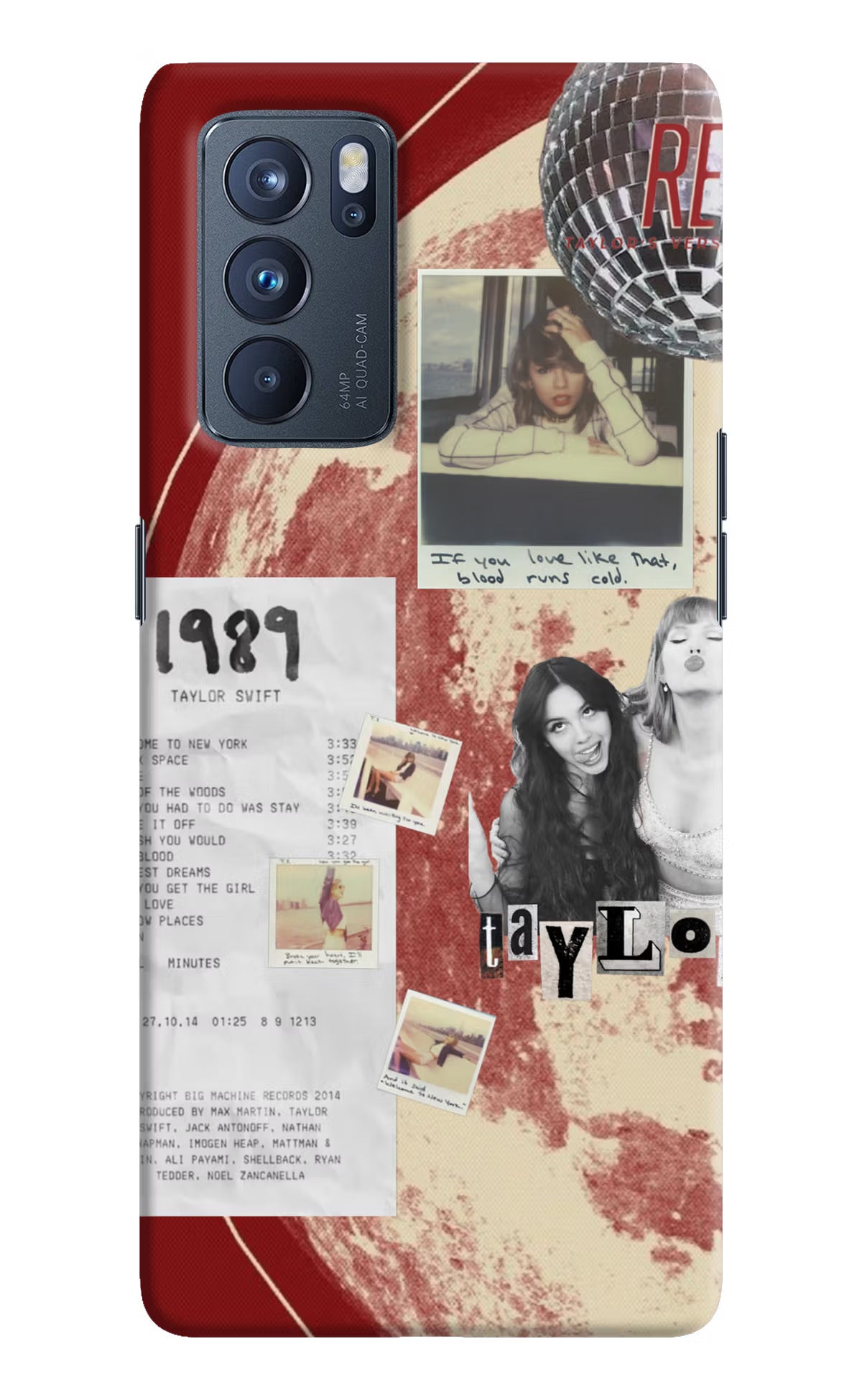 Taylor Swift Oppo Reno6 Pro 5G Back Cover
