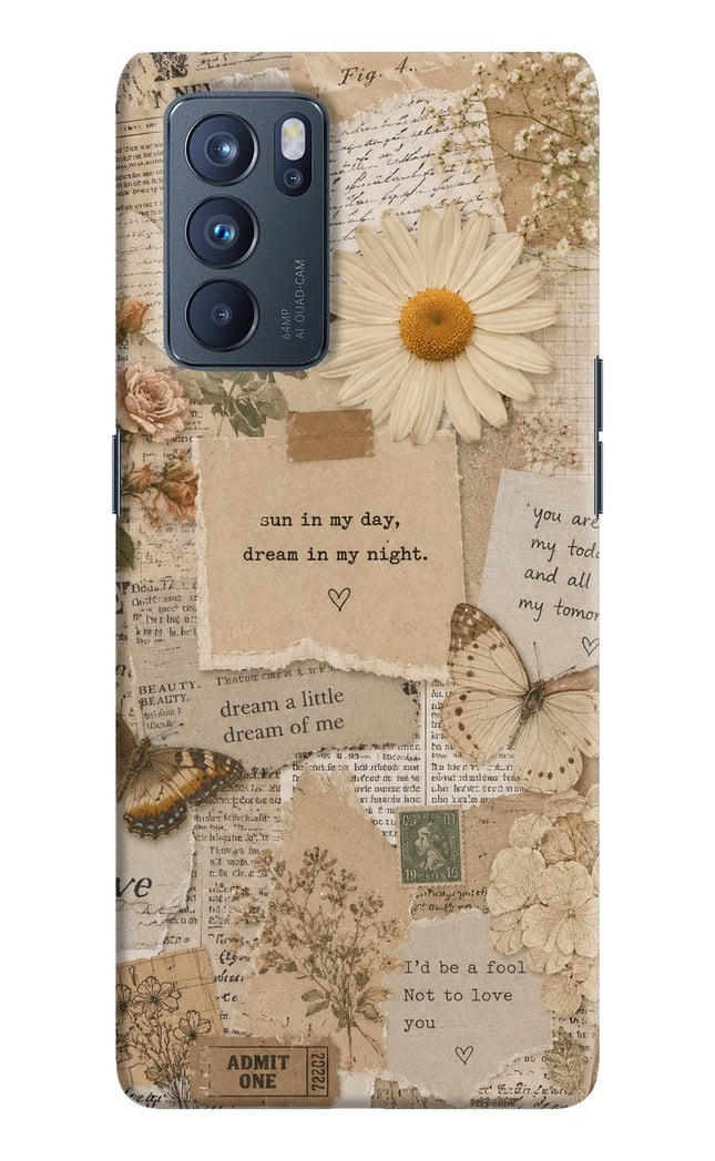 Vintage case Oppo Reno6 Pro 5G Hard Case Back Cover by Casekaro