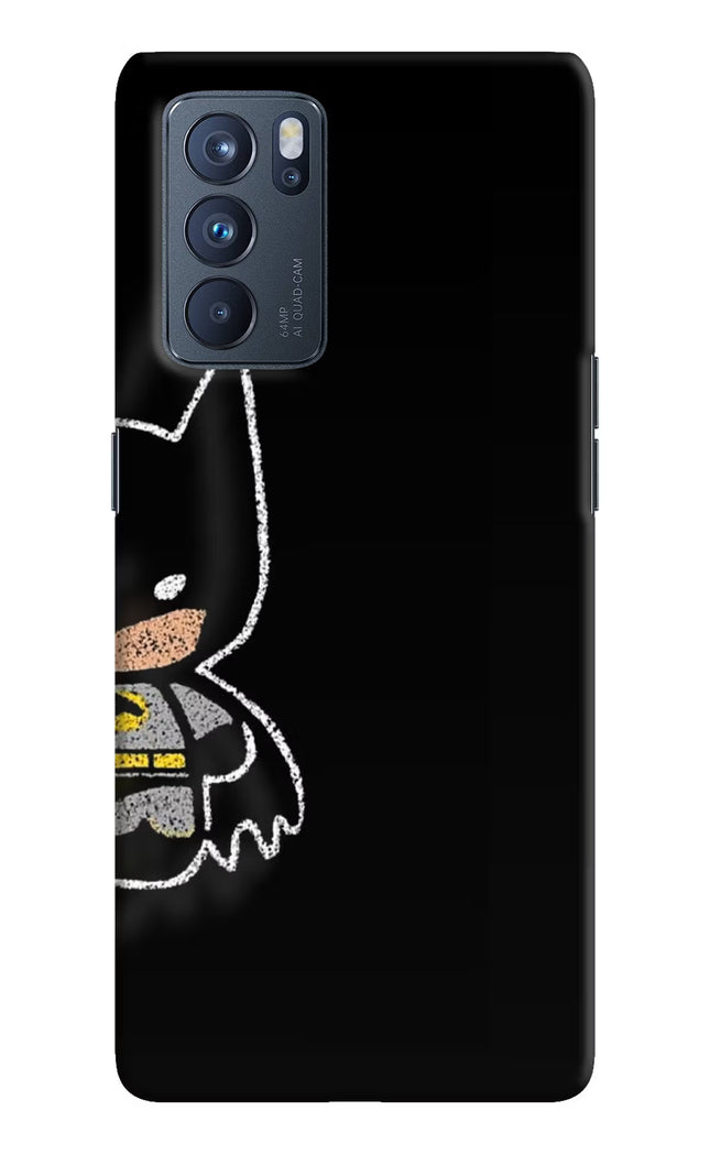 Bat Kitty Oppo Reno6 Pro 5G Hard Case Back Cover by Casekaro