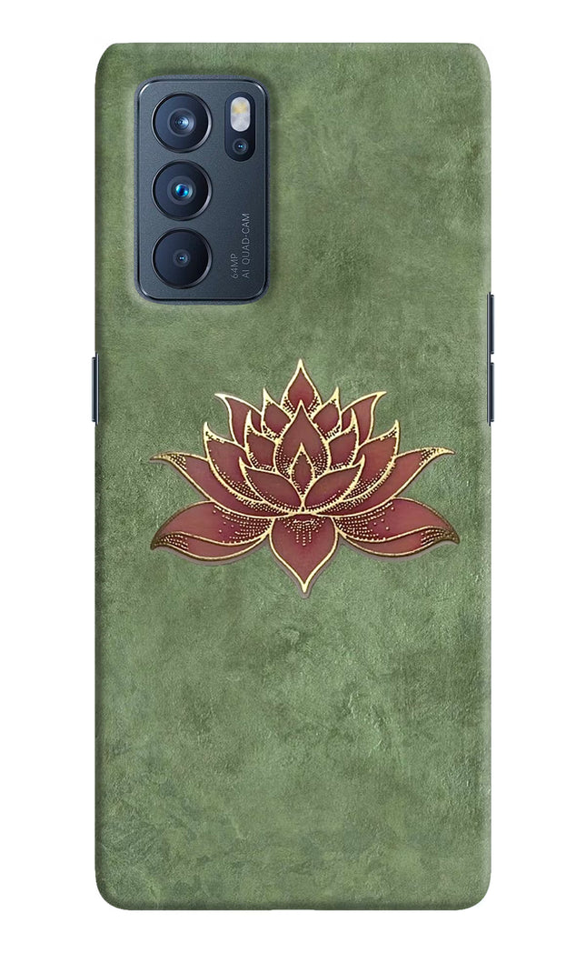 Lotus Grace Oppo Reno6 Pro 5G Hard Case Back Cover by Casekaro