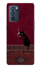 Midnight Cat Oppo Reno6 Pro 5G Back Cover