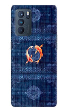 Koi Blue Oppo Reno6 Pro 5G Back Cover