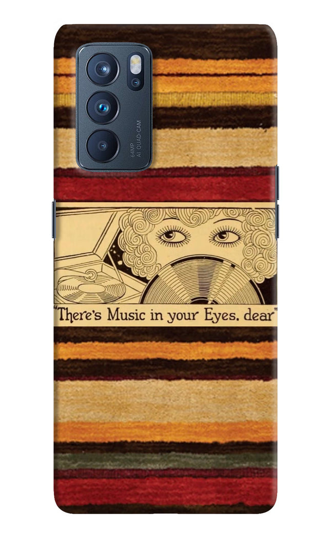 Vinyl Stripes Oppo Reno6 Pro 5G Hard Case Back Cover by Casekaro