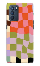 Wavy Grid Oppo Reno6 Pro 5G Back Cover