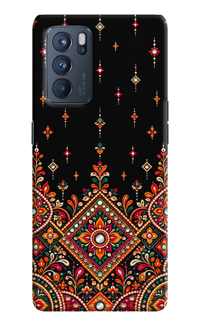 Noir Mehfil Oppo Reno6 Pro 5G Hard Case Back Cover by Casekaro
