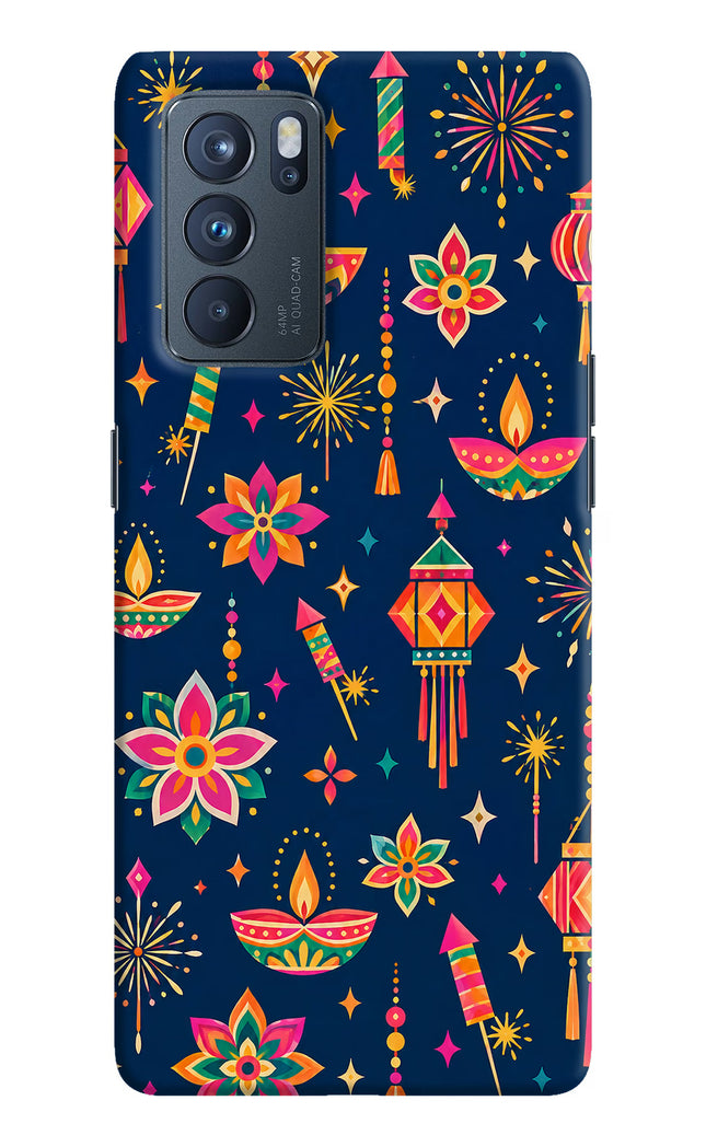 Festive Pop Oppo Reno6 Pro 5G Hard Case Back Cover by Casekaro