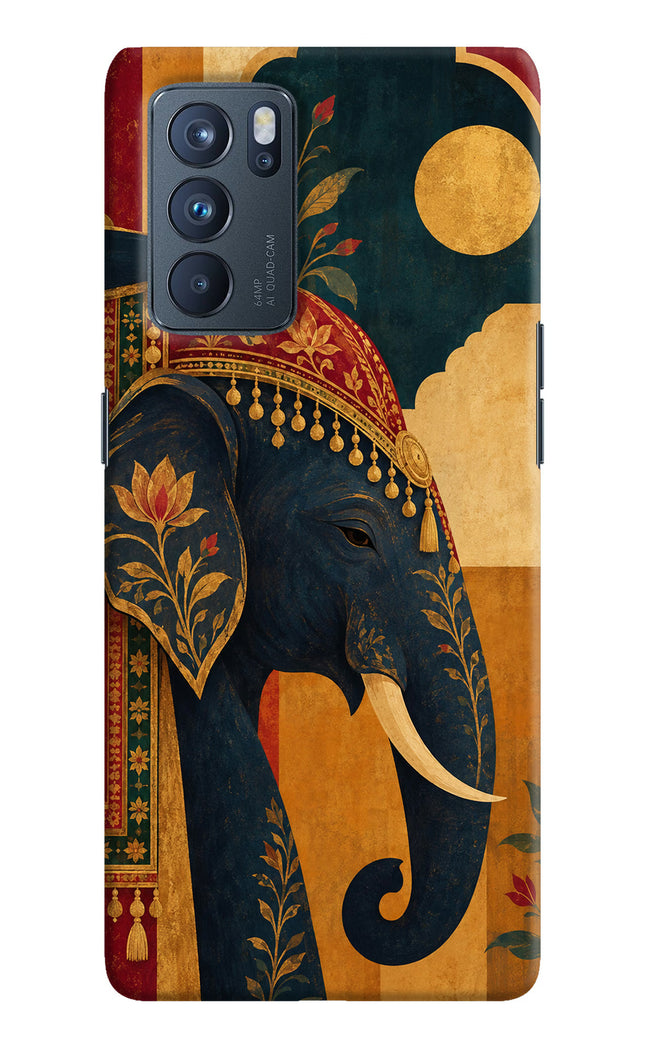 Royal Elephant Oppo Reno6 Pro 5G Hard Case Back Cover by Casekaro