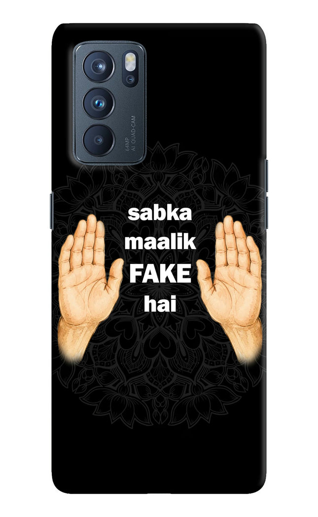Sabka Malik Fake Oppo Reno6 Pro 5G Hard Case Back Cover by Casekaro