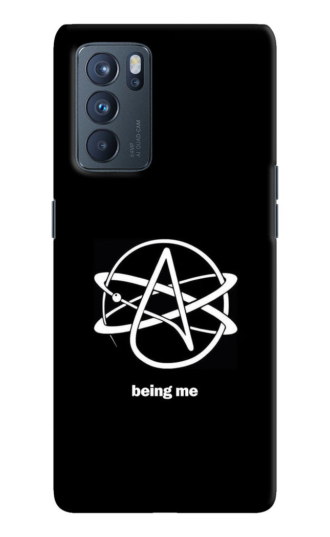 Atheist Symbol Oppo Reno6 Pro 5G Hard Case Back Cover by Casekaro