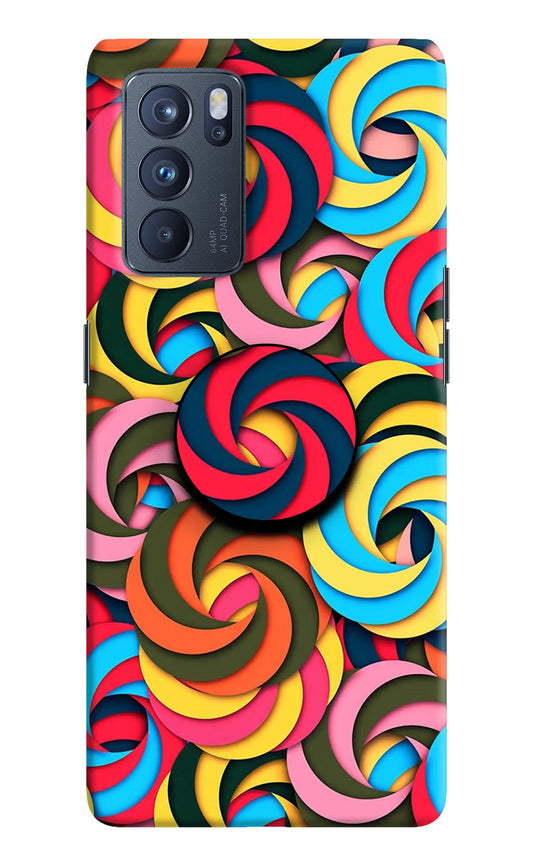 Spiral Pattern Oppo Reno6 Pro 5G Pop Case by Casekaro