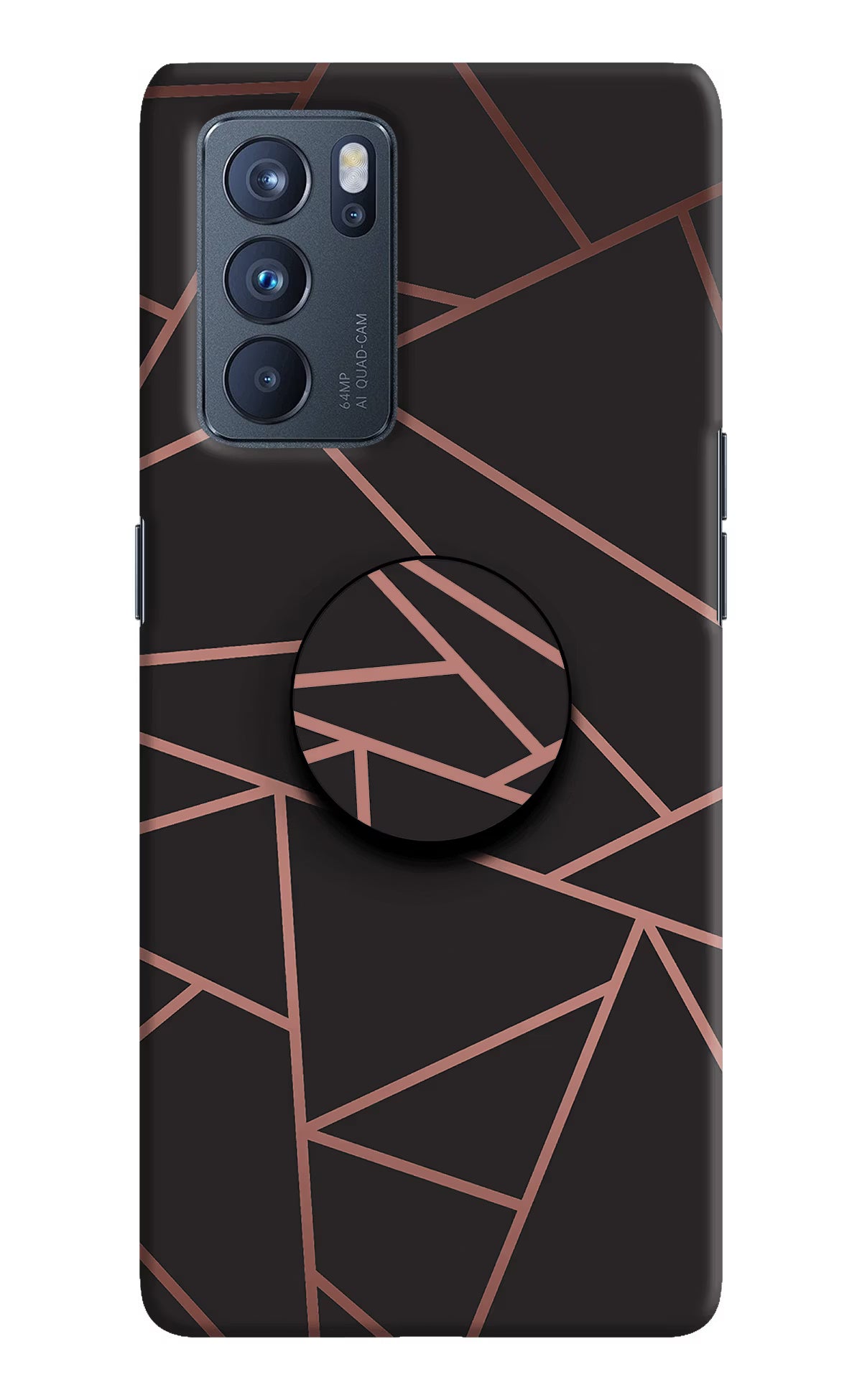 Geometric Pattern Oppo Reno6 Pro 5G Pop Case by Casekaro