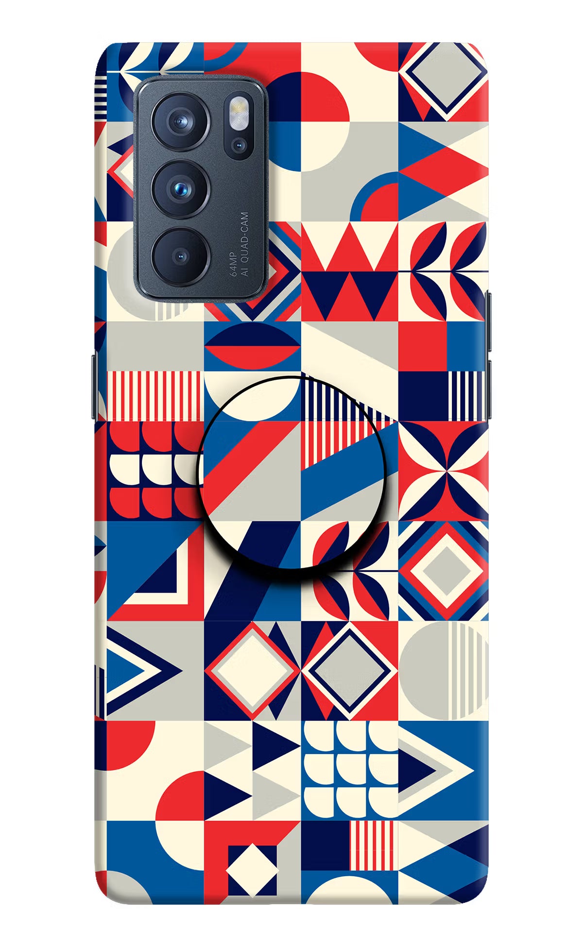 Colorful Pattern Oppo Reno6 Pro 5G Pop Case by Casekaro