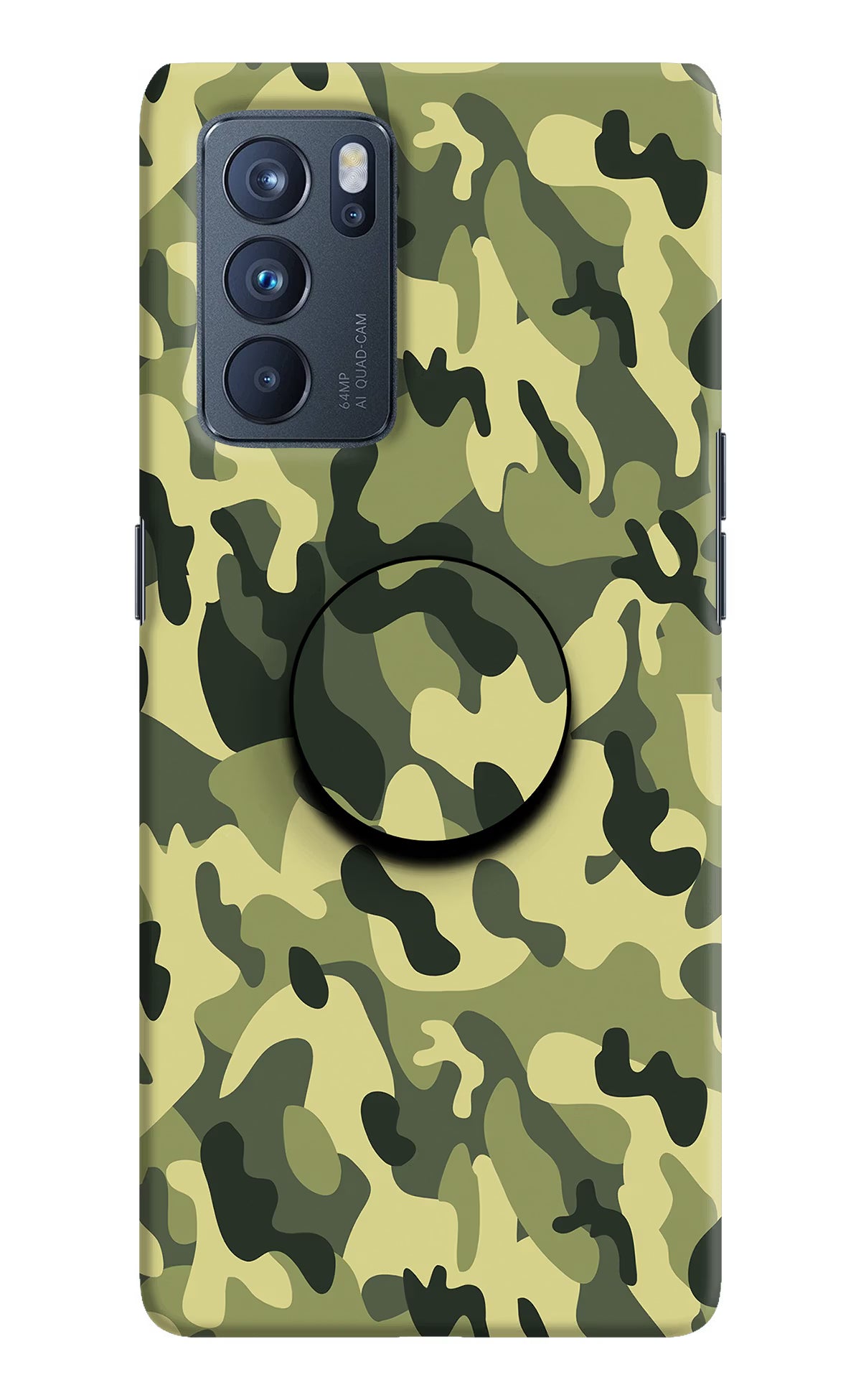 Camouflage Oppo Reno6 Pro 5G Pop Case by Casekaro