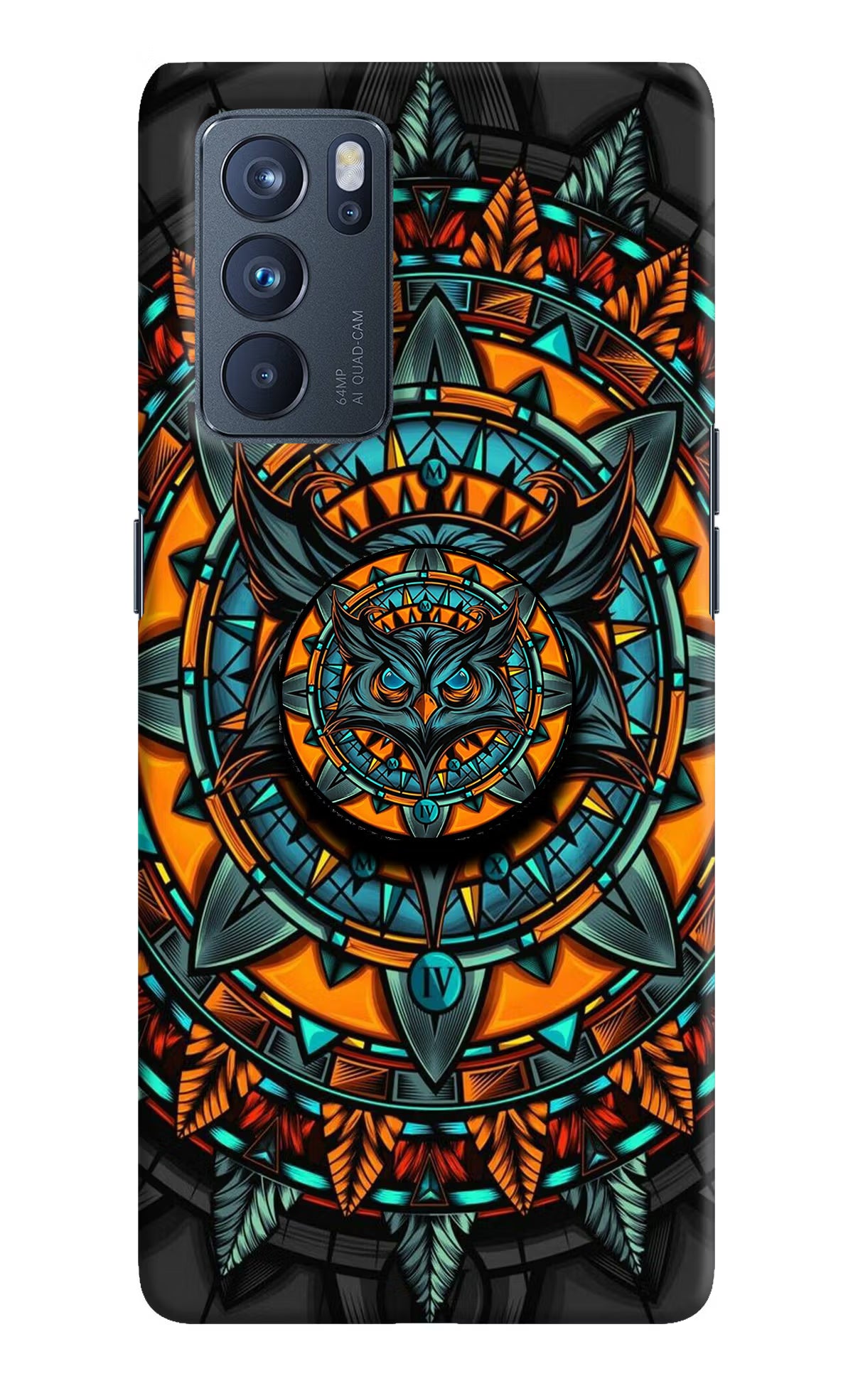 Angry Owl Oppo Reno6 Pro 5G Pop Case by Casekaro