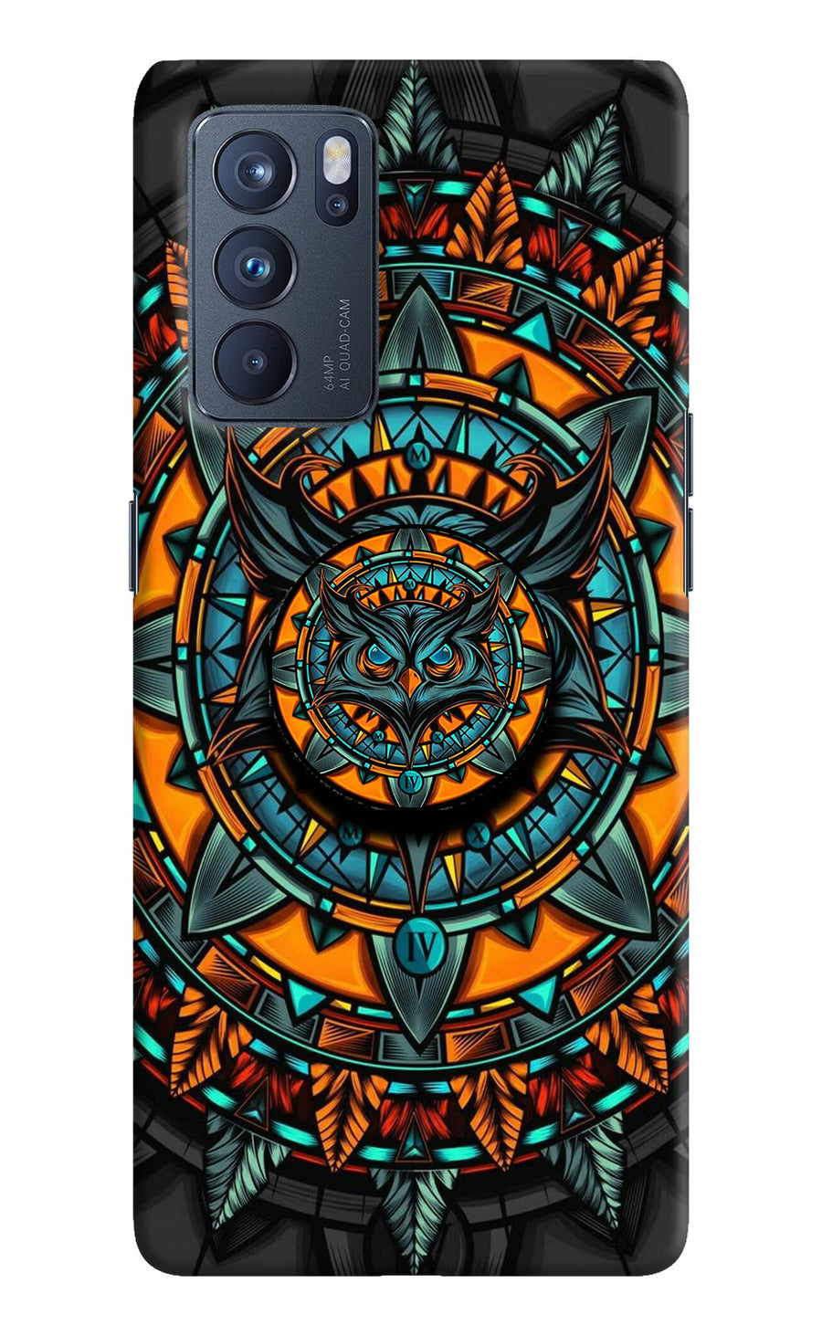 Angry Owl Oppo Reno6 Pro 5G Pop Case, Hard case