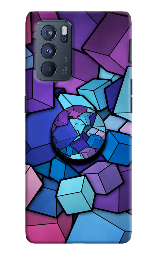 Cubic Abstract Oppo Reno6 Pro 5G Pop Case by Casekaro