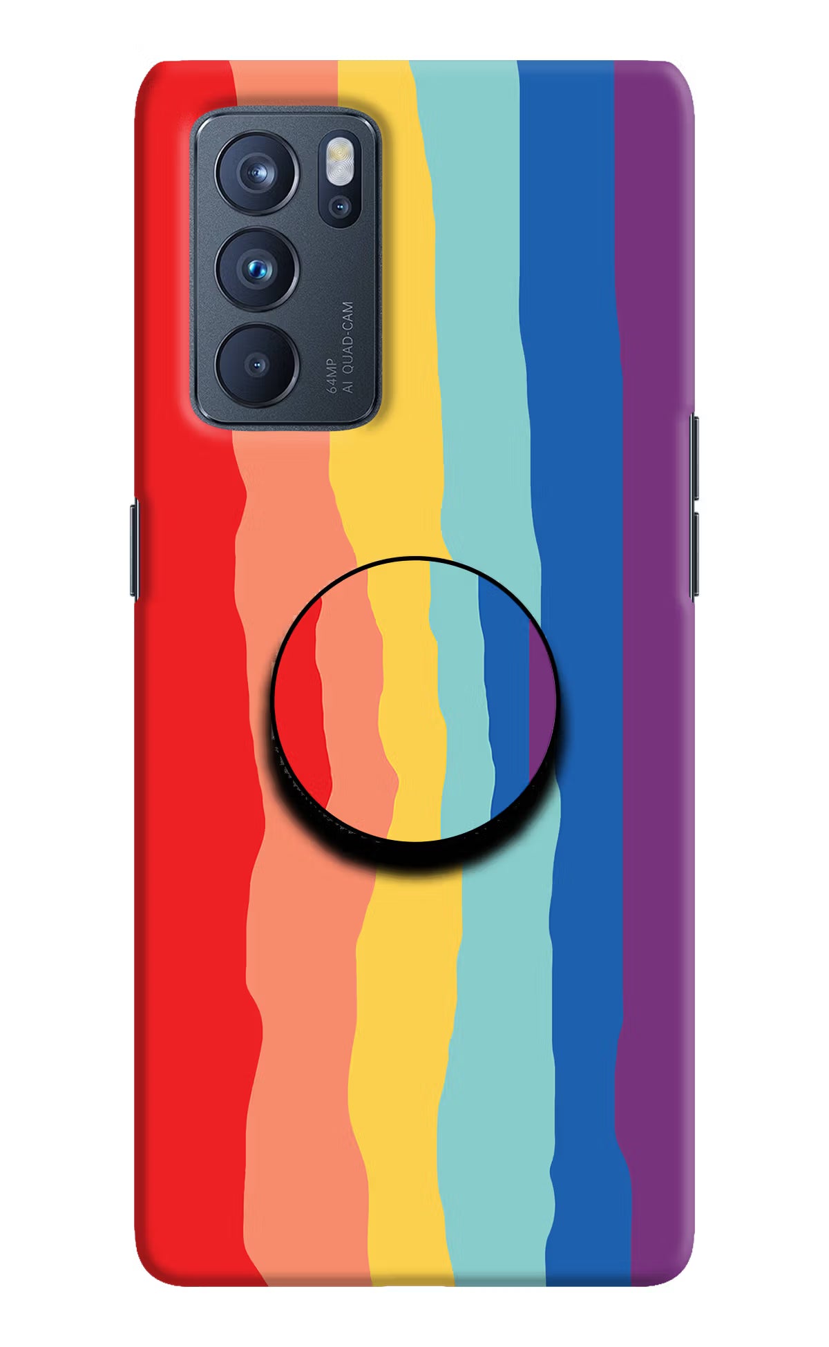 Rainbow Oppo Reno6 Pro 5G Pop Case by Casekaro