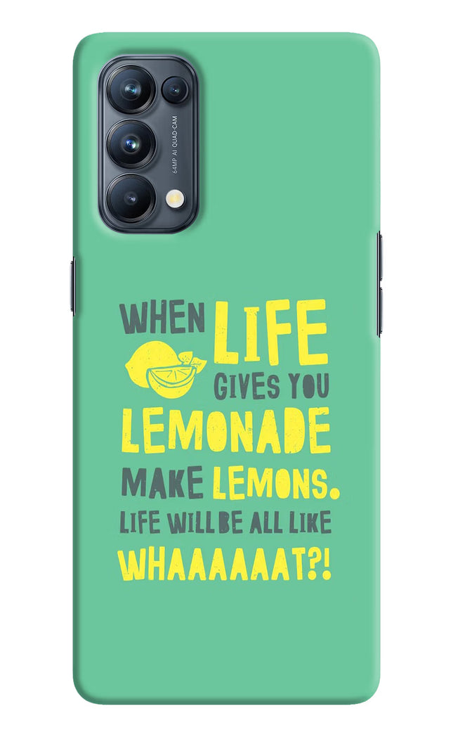 Quote Oppo Reno5 Pro 5G Hard Case Back Cover by Casekaro