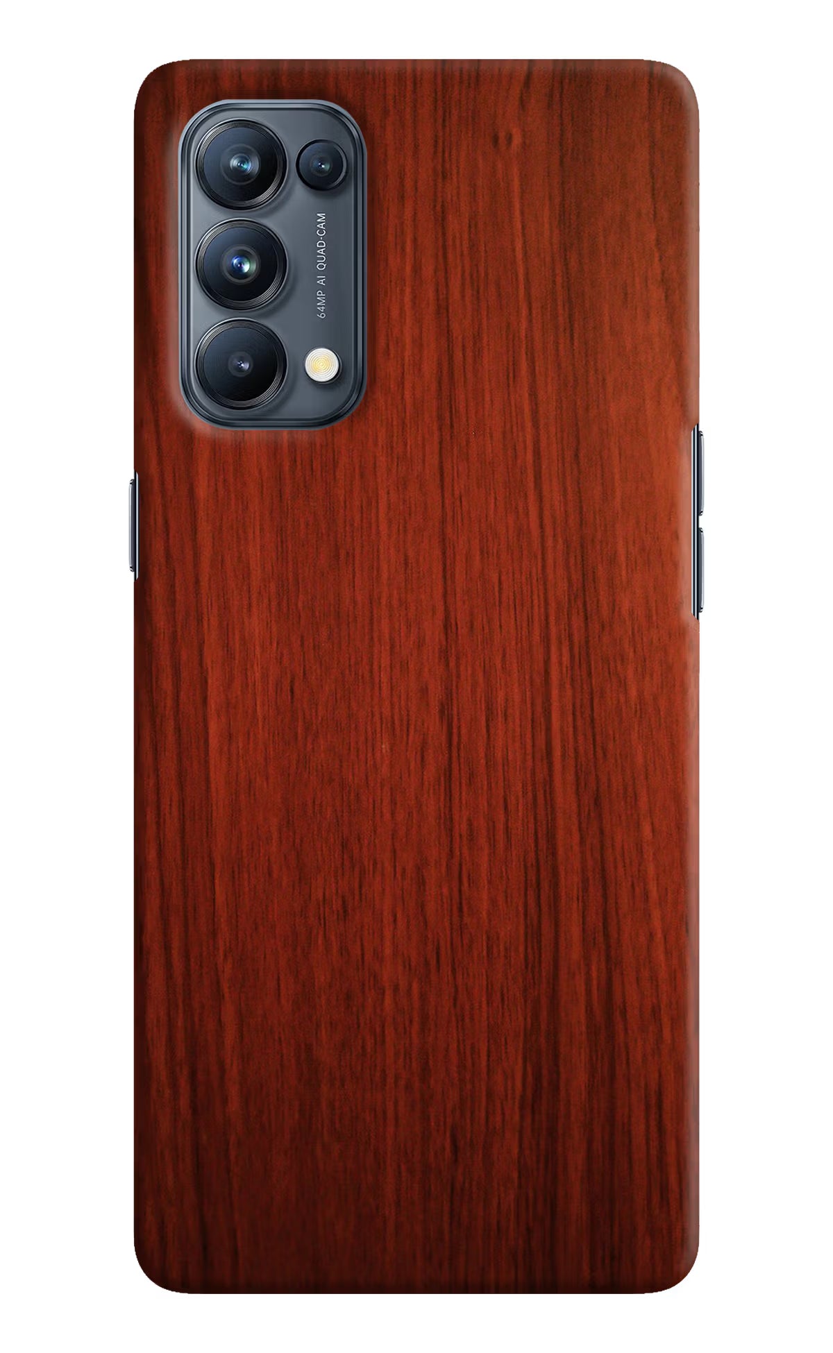 Wooden Plain Pattern Oppo Reno5 Pro 5G Hard Case Back Cover by Casekaro