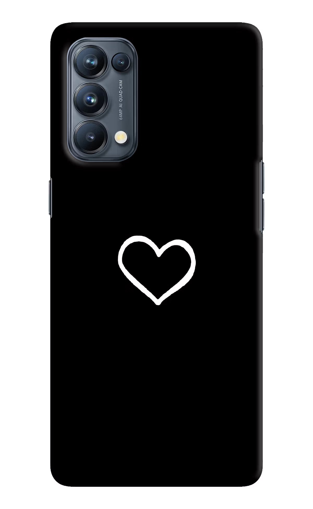 Heart Oppo Reno5 Pro 5G Hard Case Back Cover by Casekaro