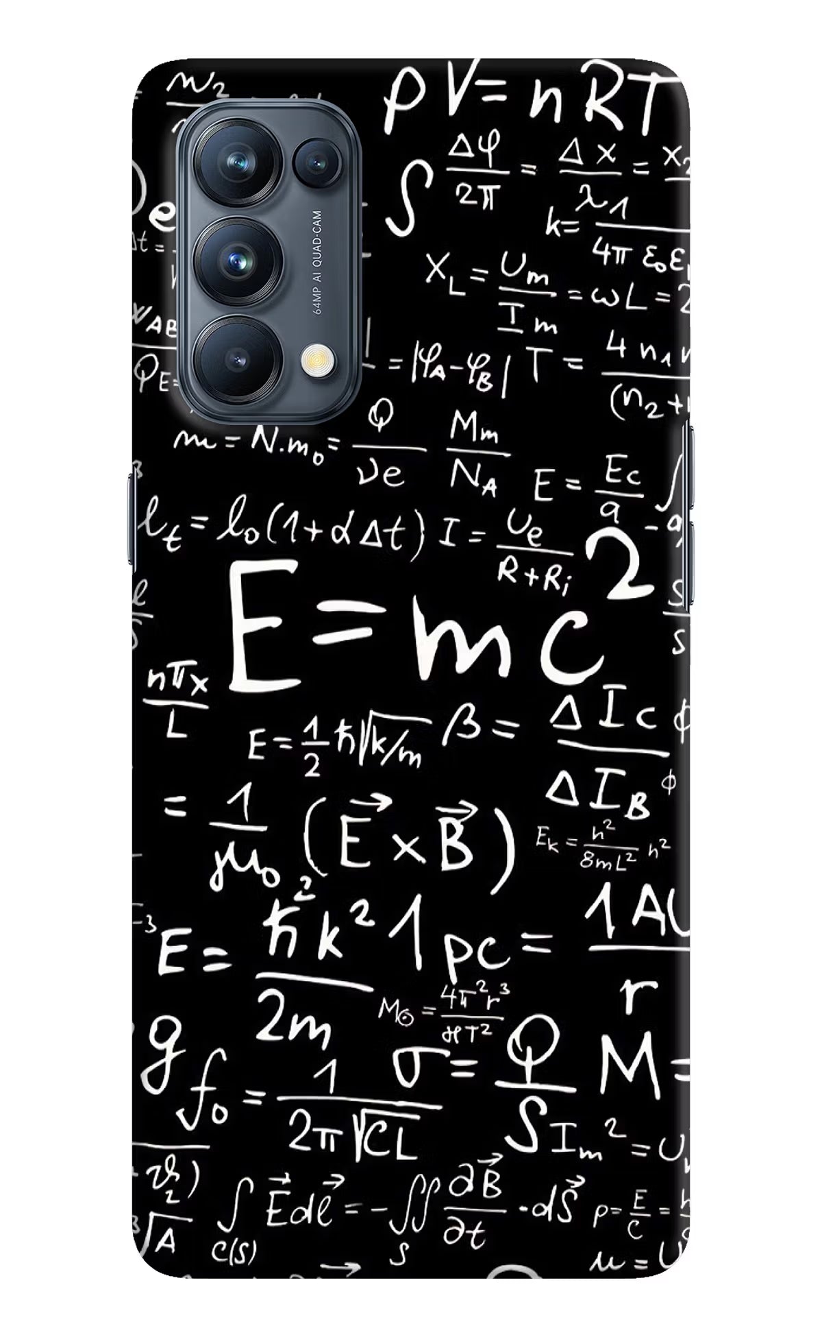 Physics Formula Oppo Reno5 Pro 5G Hard Case Back Cover by Casekaro