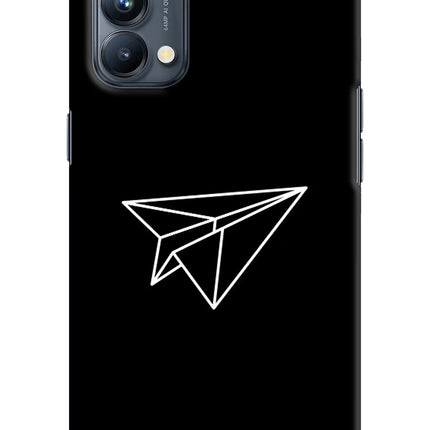 Paper Plane White Oppo Reno5 Pro 5G Hard Case Back Cover by Casekaro