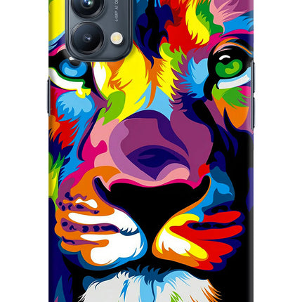 Lion Oppo Reno5 Pro 5G Hard Case Back Cover by Casekaro
