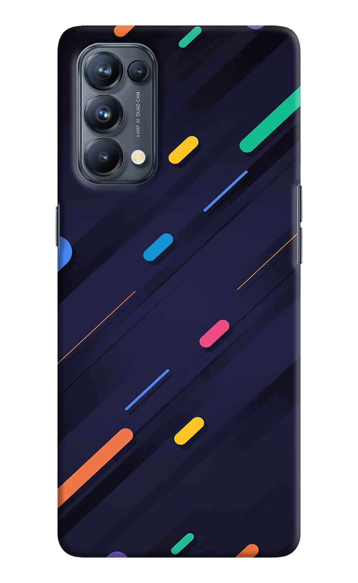Abstract Design Oppo Reno5 Pro 5G Hard Case Back Cover by Casekaro