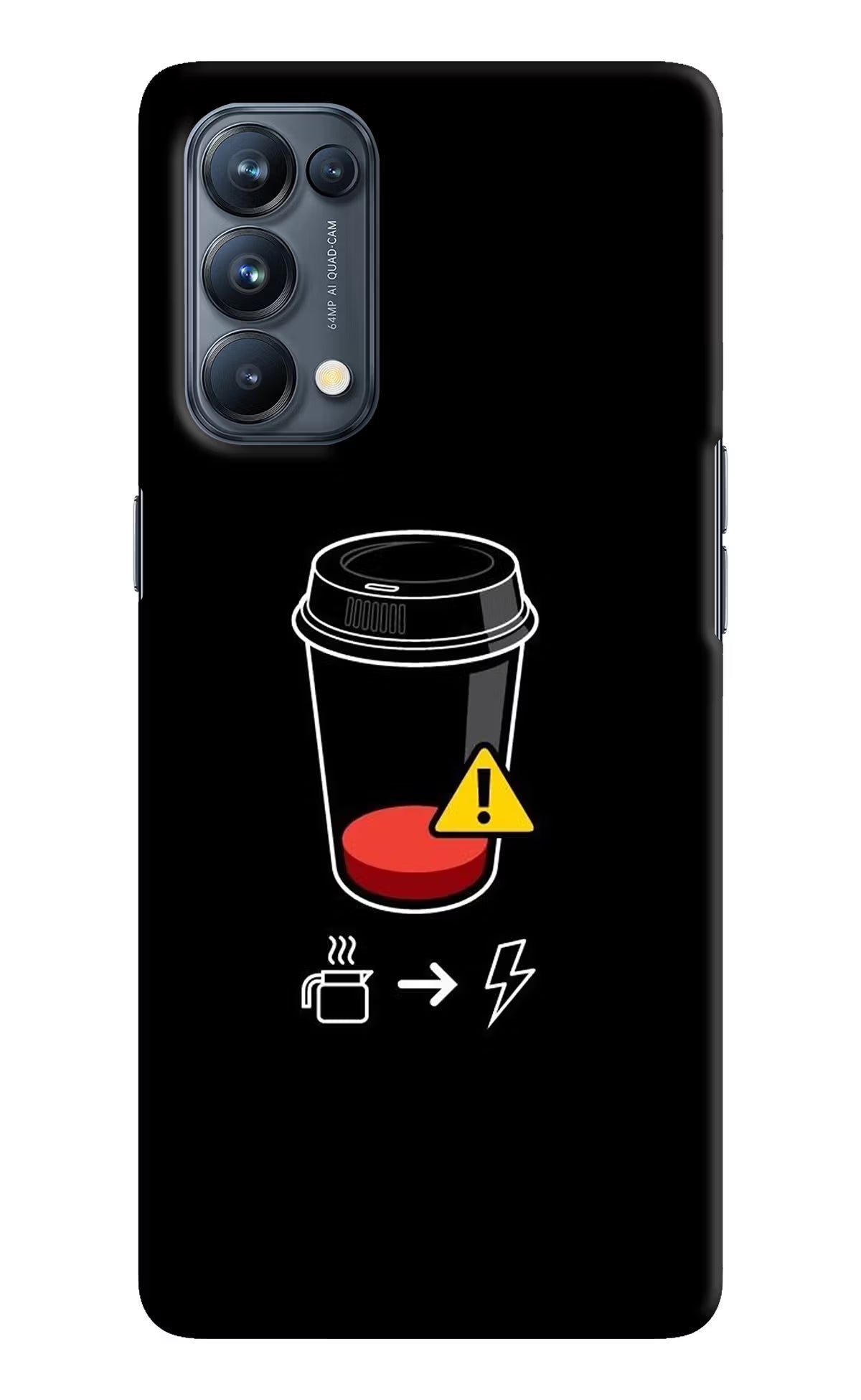 Coffee Oppo Reno5 Pro 5G Hard Case Back Cover by Casekaro