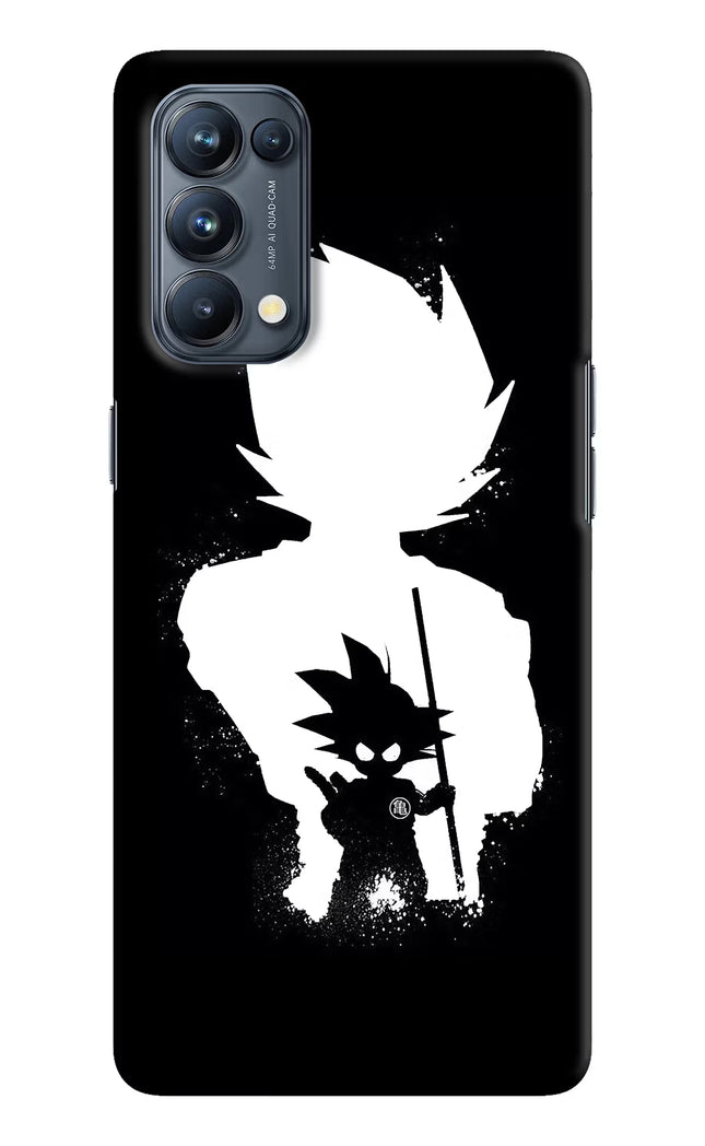 Goku Shadow Oppo Reno5 Pro 5G Hard Case Back Cover by Casekaro
