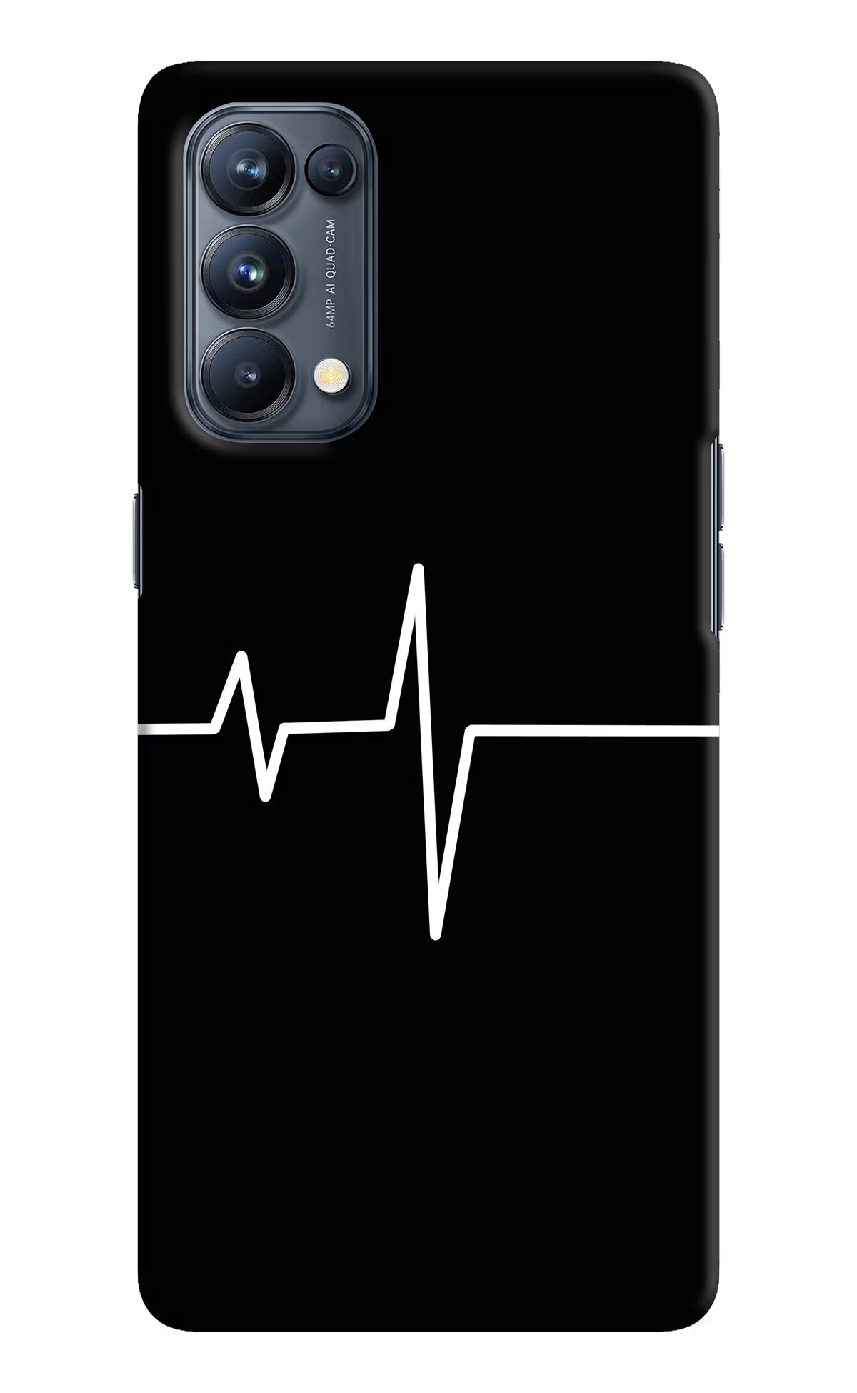 Heart Beats Oppo Reno5 Pro 5G Hard Case Back Cover by Casekaro
