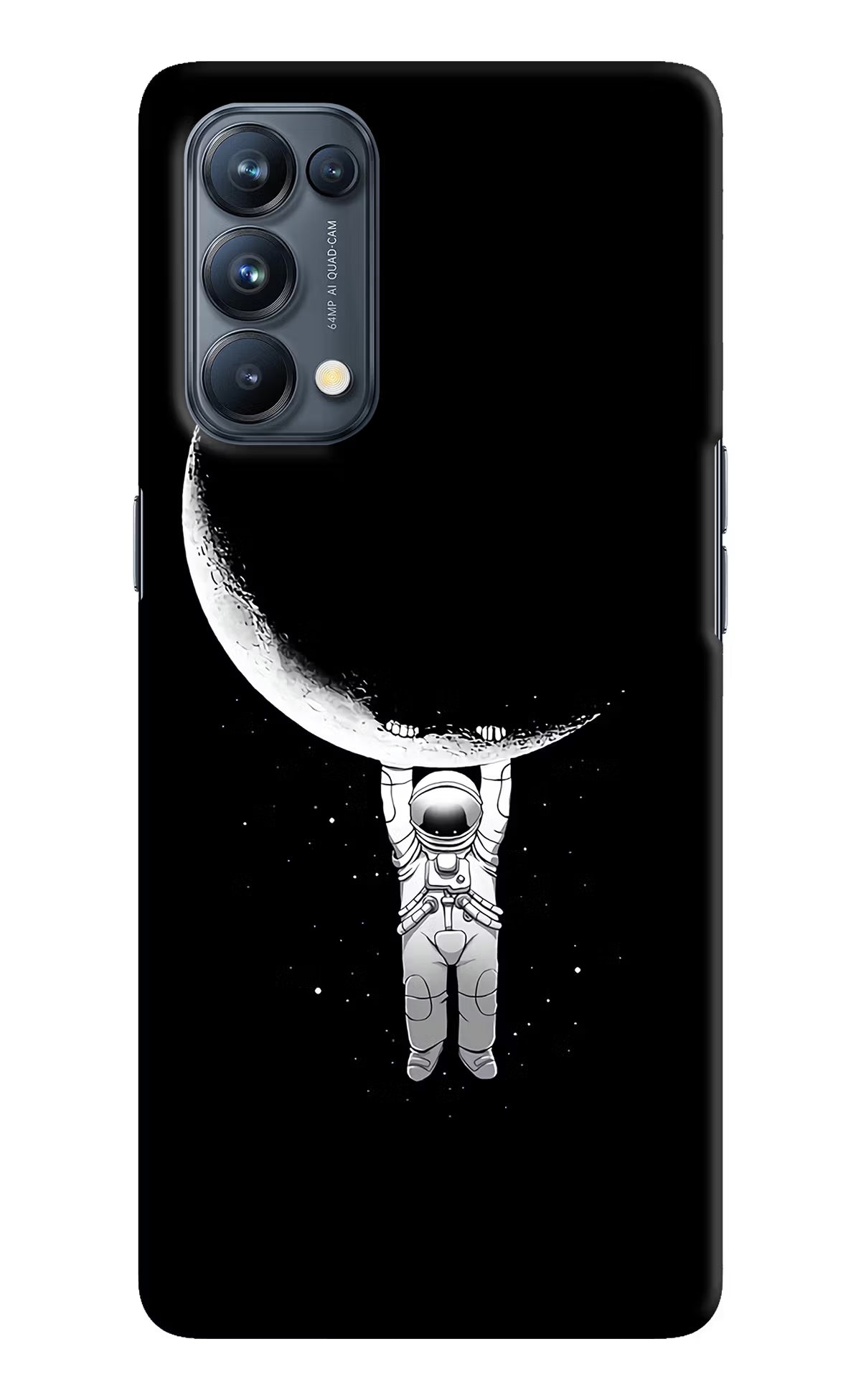 Moon Space Oppo Reno5 Pro 5G Hard Case Back Cover by Casekaro