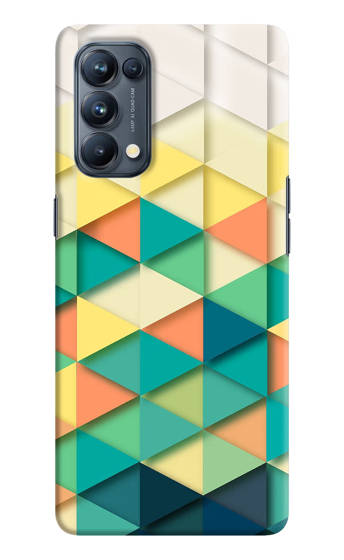 Abstract Oppo Reno5 Pro 5G Hard Case Back Cover by Casekaro