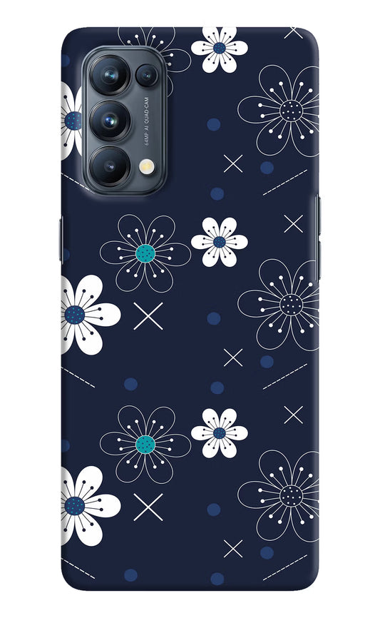 Flowers Oppo Reno5 Pro 5G Hard Case Back Cover by Casekaro